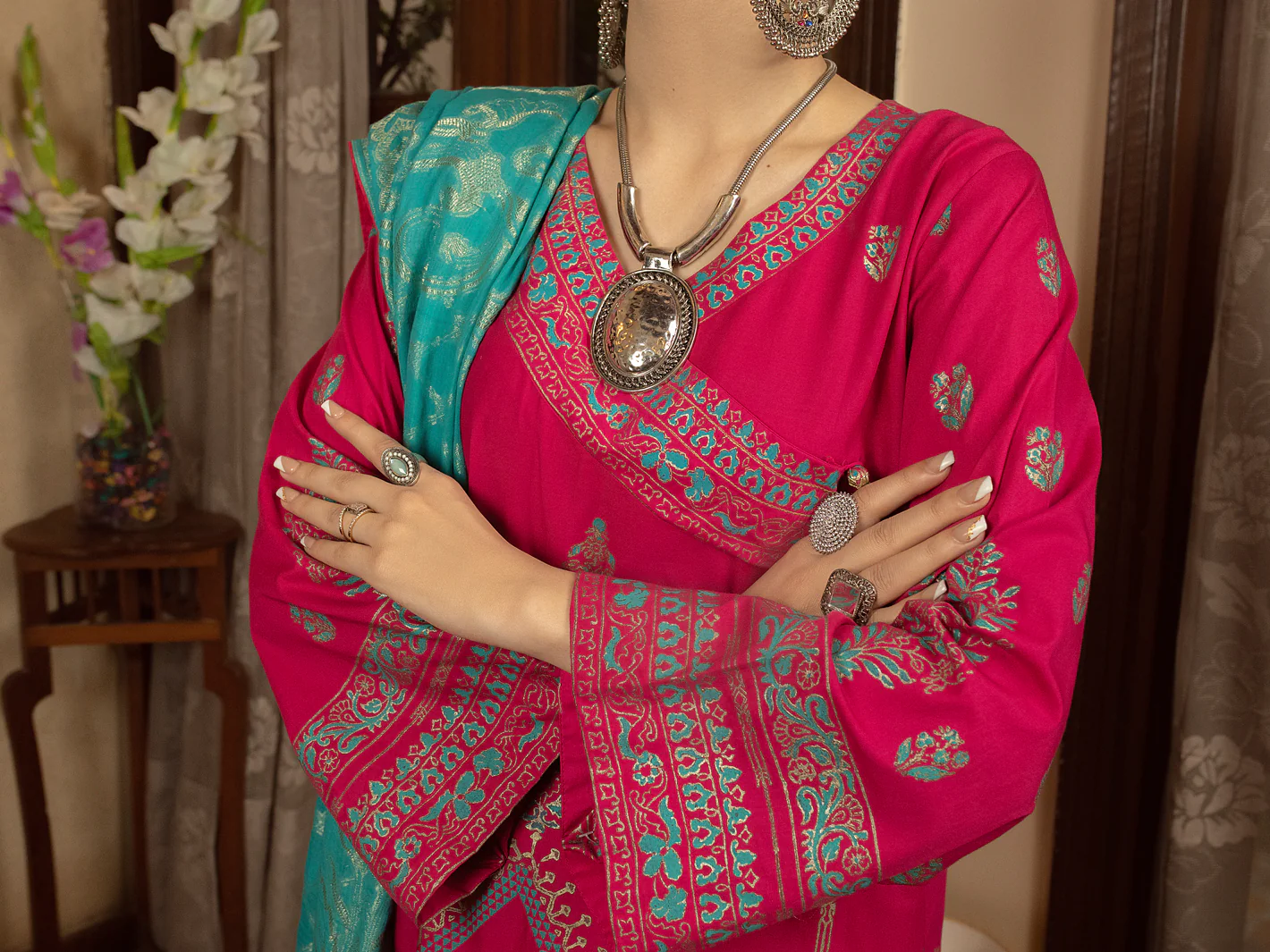 Pink 3Pc Stitched - ALP-3PS-1429 - Image 4