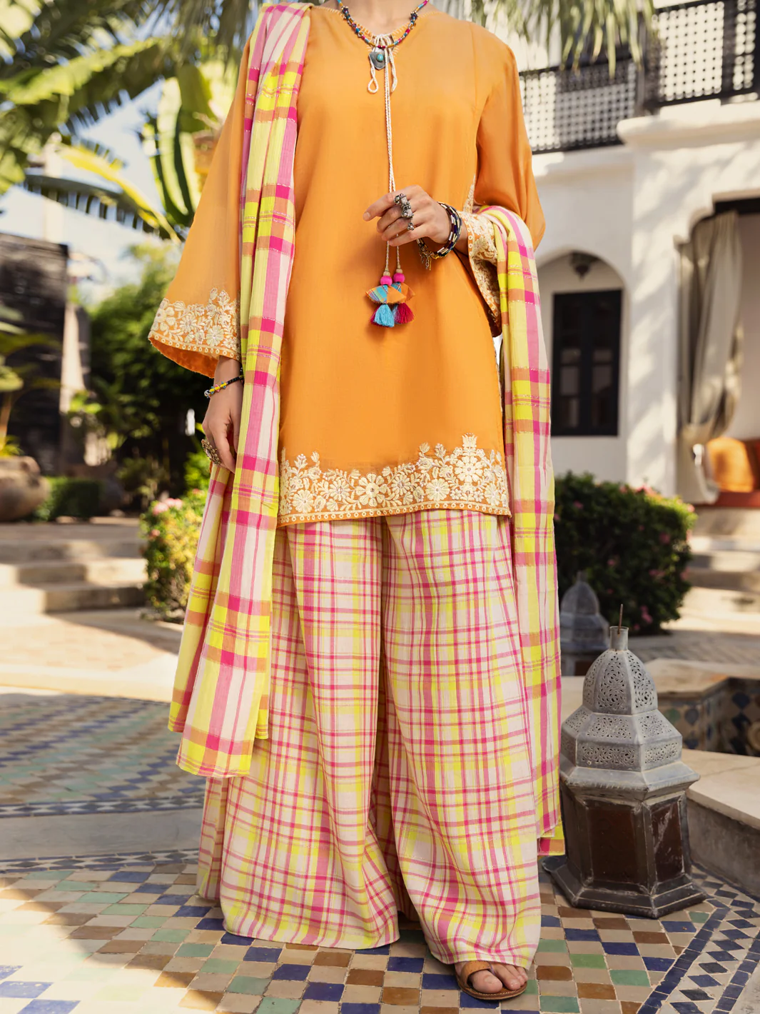 Peach 3Pc Stitched - ALP-3PS-1438