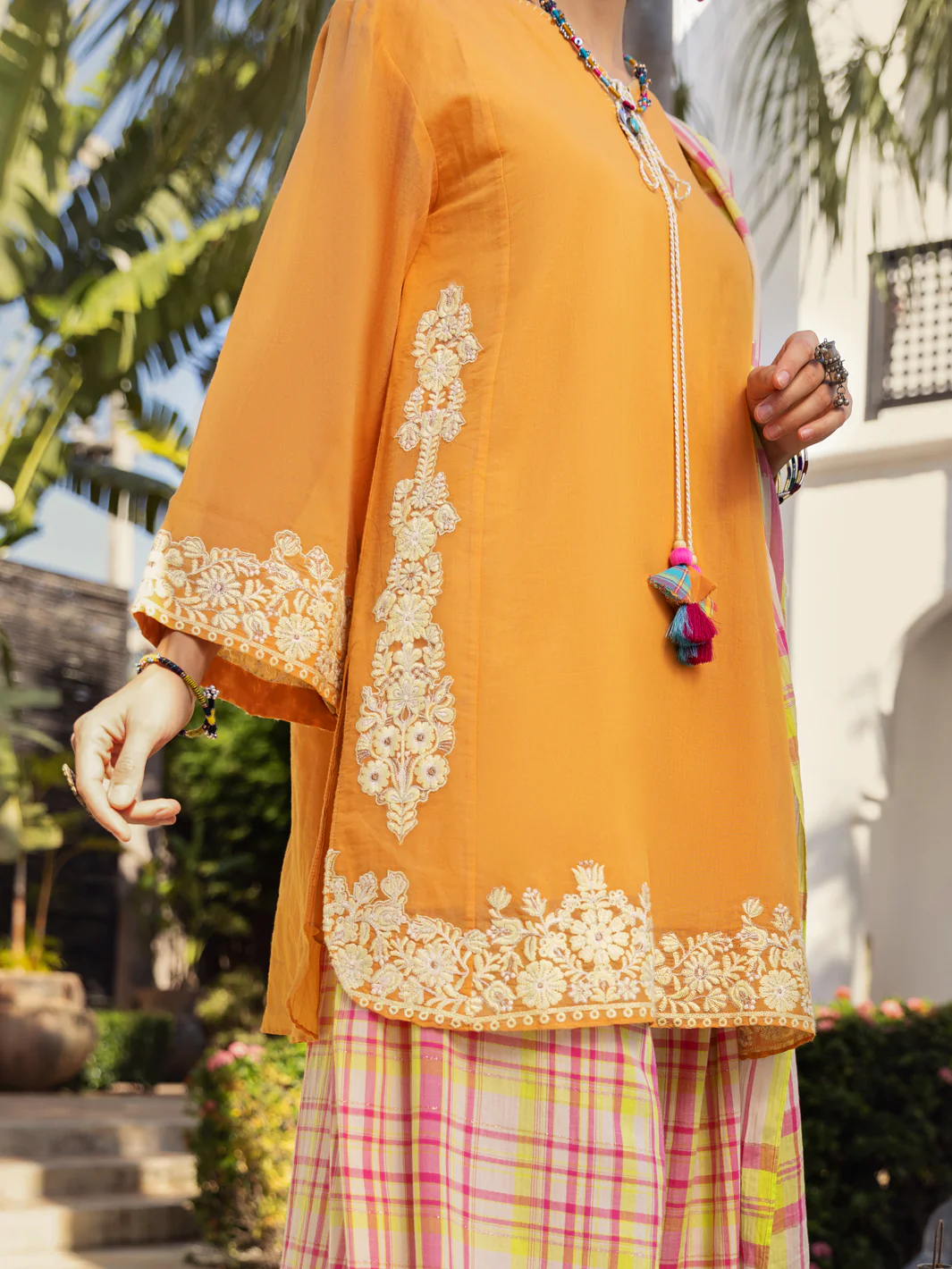Peach 3Pc Stitched - ALP-3PS-1438 - Image 5