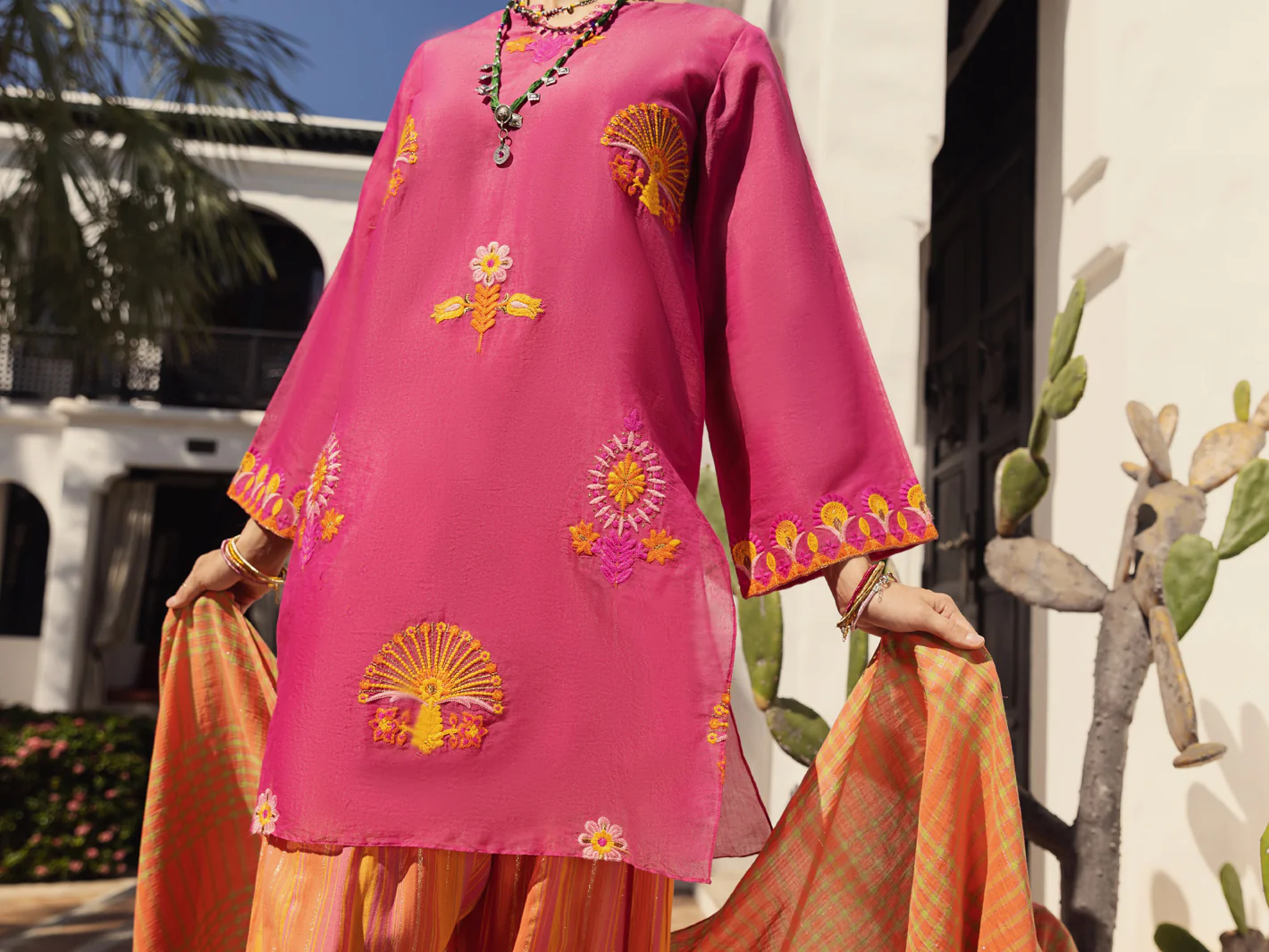 Pink 3Pc Stitched - ALP-3PS-1441 - Image 4