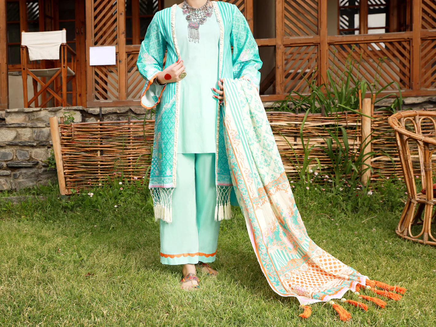 Ferozi Lawn 3Pc Unstitched - ALP-3PS-1473 - Image 5