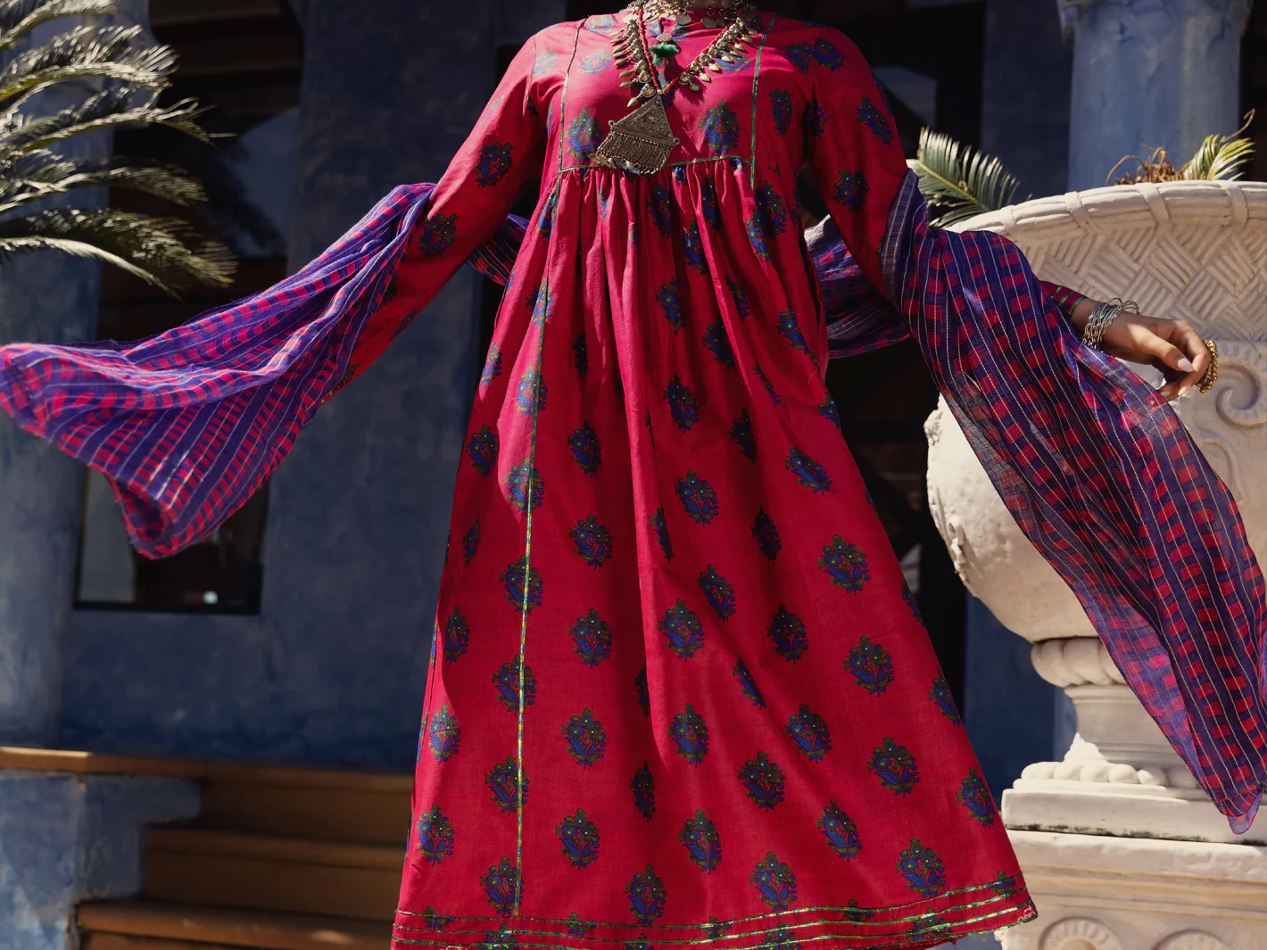 Fuchsia 3Pc Stitched - ALP-3PS-1501 - Image 3