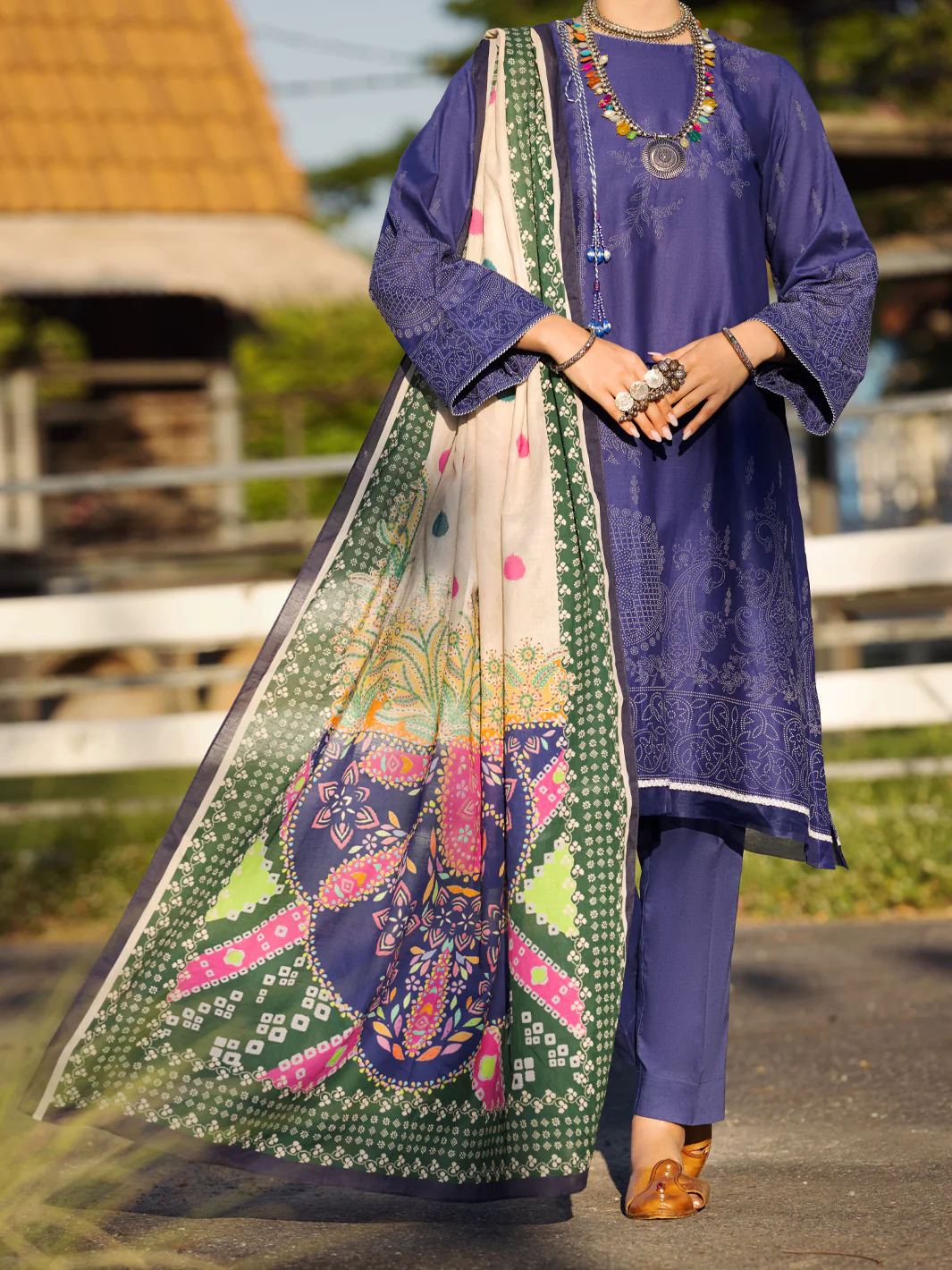 Navy Blue 3Pc Stitched - ALP-3PS-1511