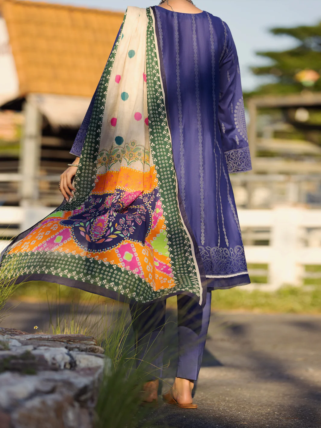 Navy Blue 3Pc Stitched - ALP-3PS-1511 - Image 2