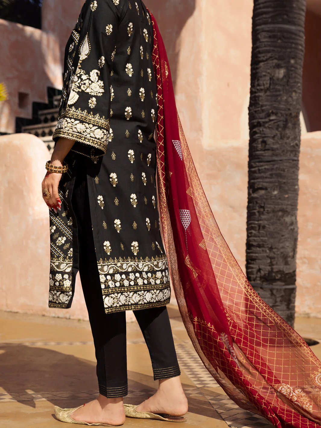Black 3Pc Stitched - ALP-3PS-1520 - Image 2