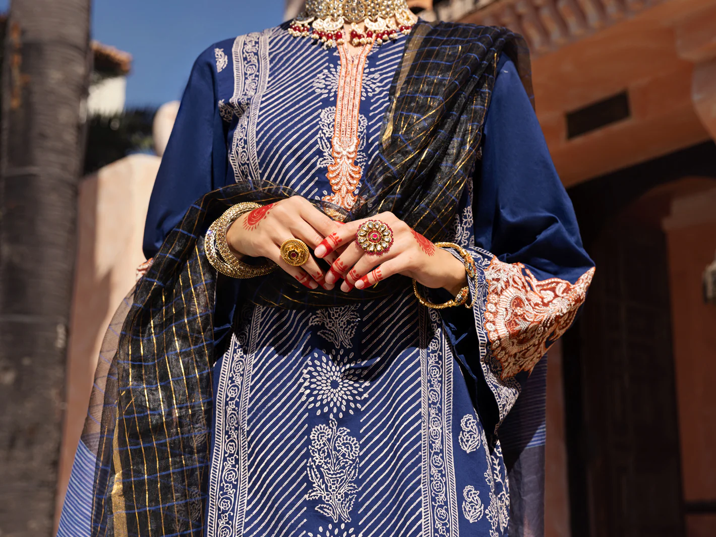 Blue 3Pc Stitched - ALP-3PS-1523 - Image 3