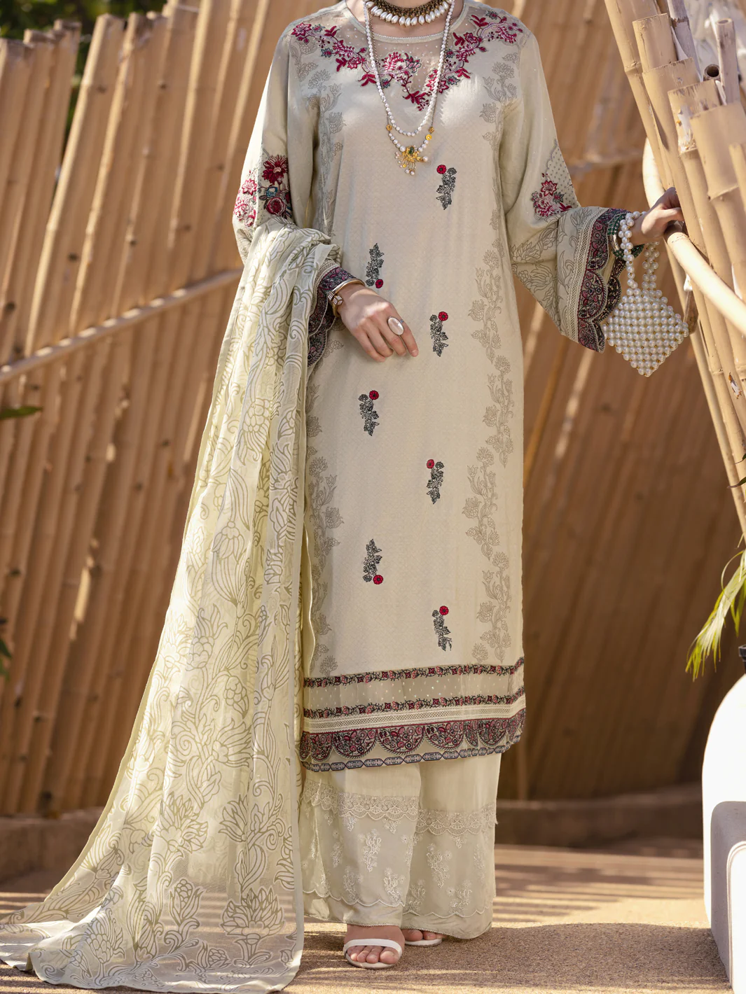 Sage Green 3Pc Stitched - ALP-3PS-1529