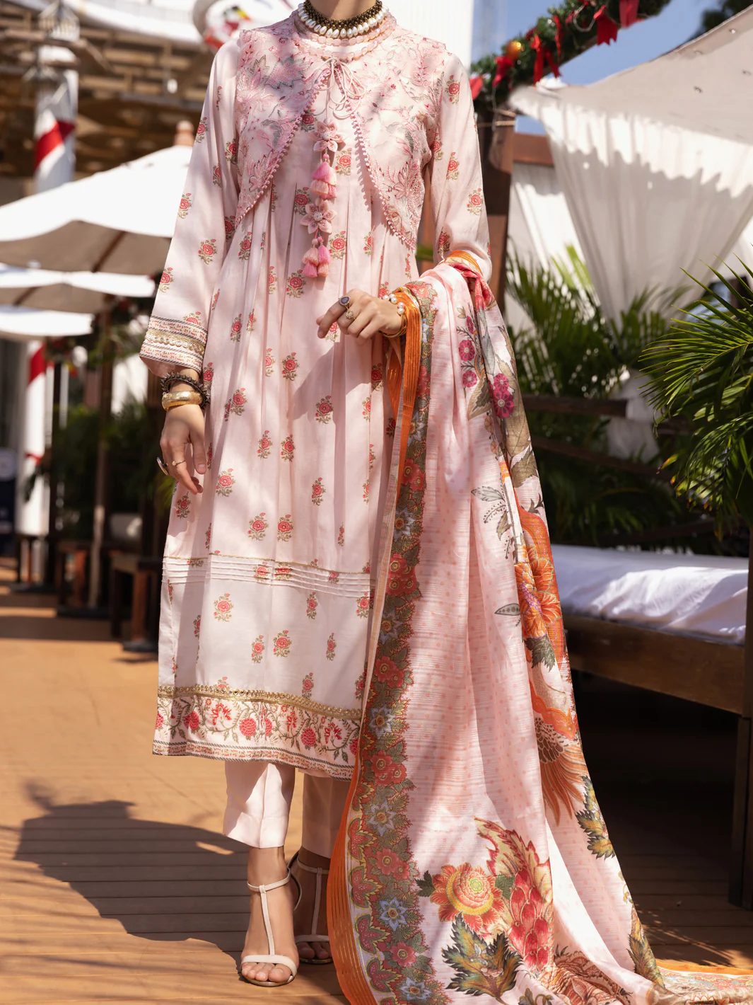 Peach 3Pc Stitched - ALP-3PS-1531