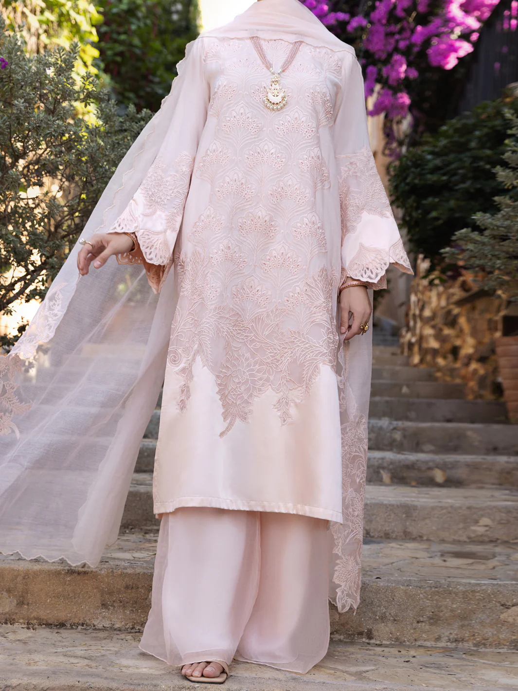 Peach 3Pc Unstitched - ALP-3PS-1536
