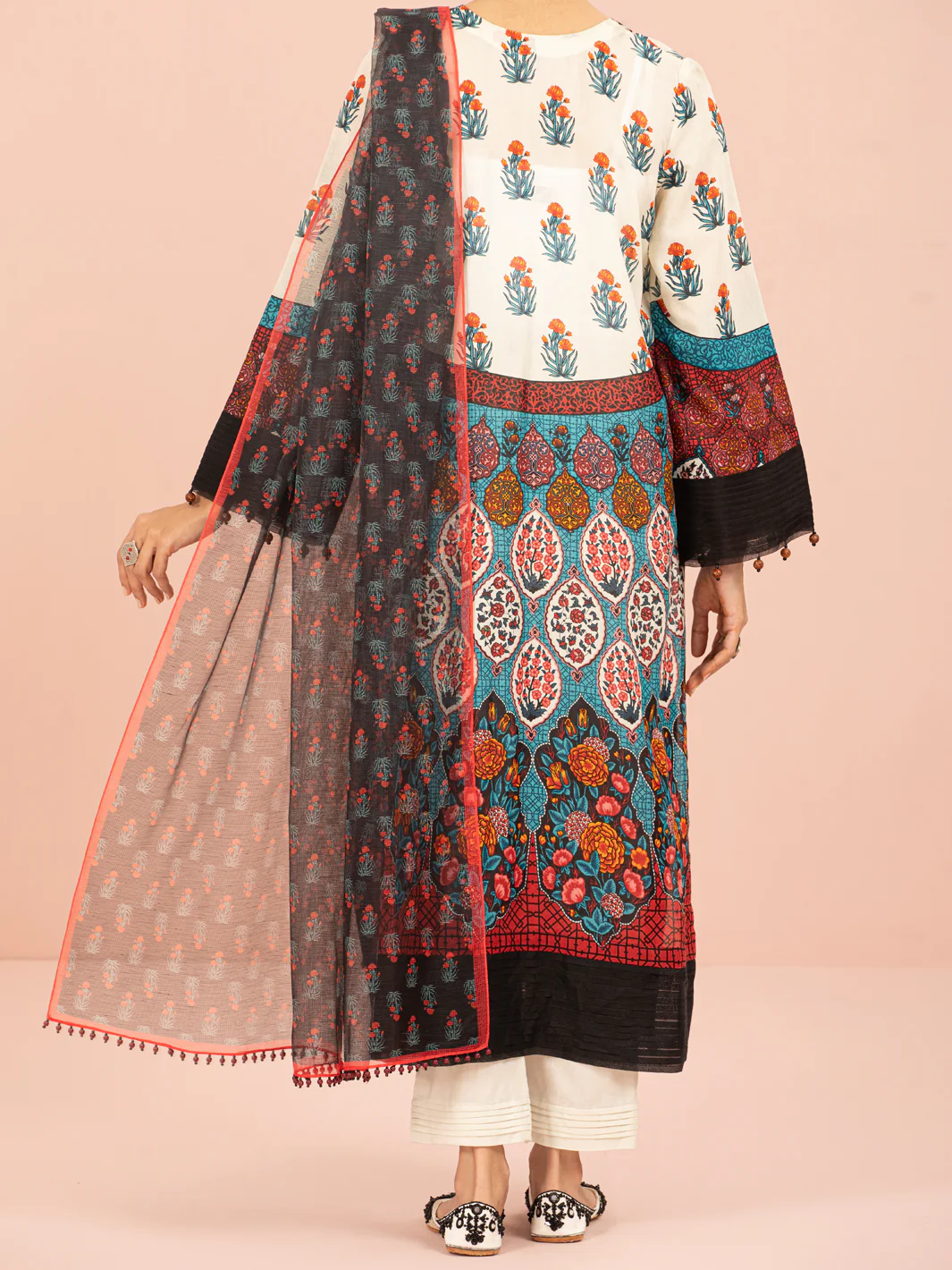 Multicolor 3Pc Unstitched - ALP-3PS-1541 - Image 2