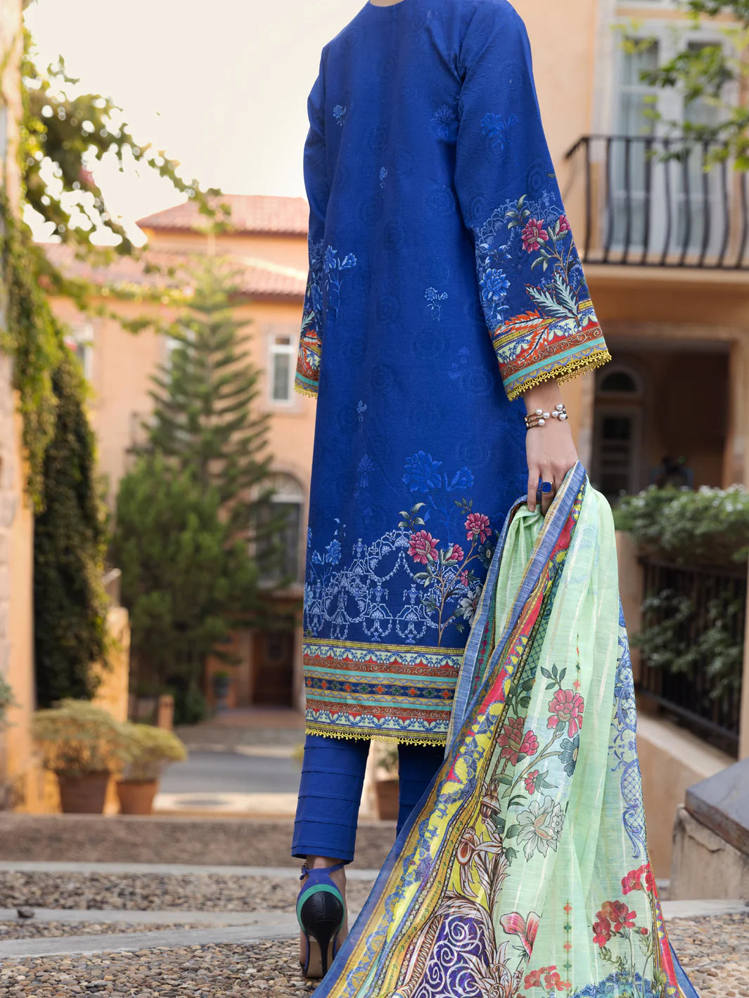 Blue 3Pc Stitched - ALP-3PS-1573 - Image 2