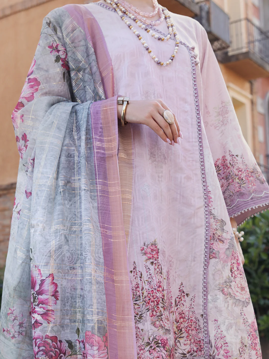 Light Pink 3Pc Stitched - ALP-3PS-1574 - Image 3