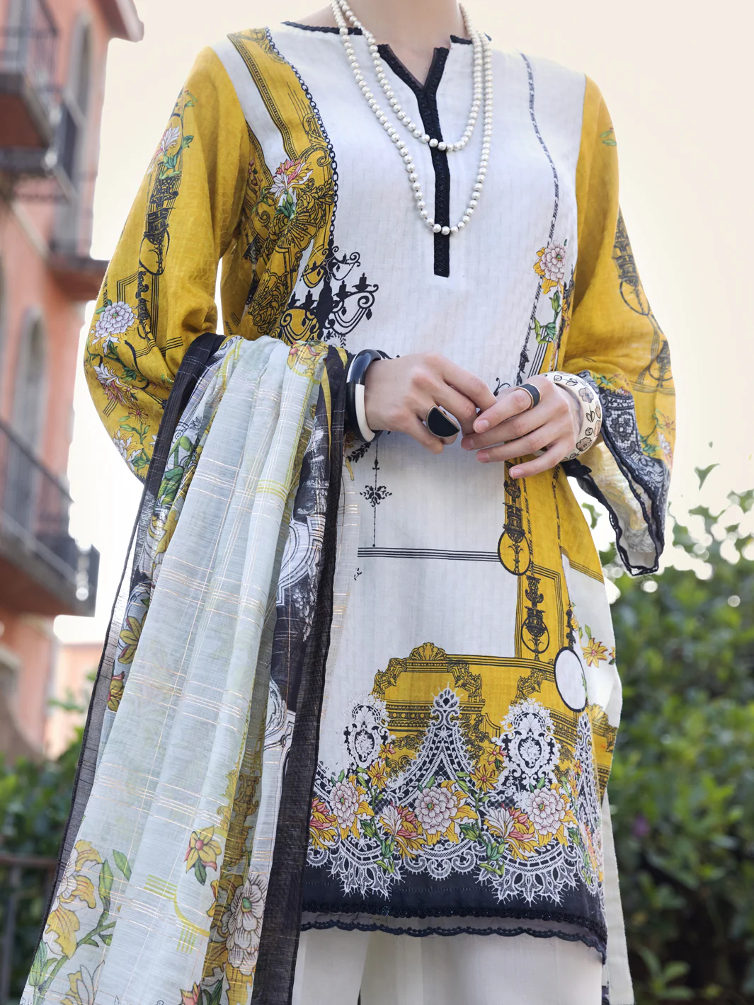 Beige 3Pc Stitched - ALP-3PS-1575 - Image 3