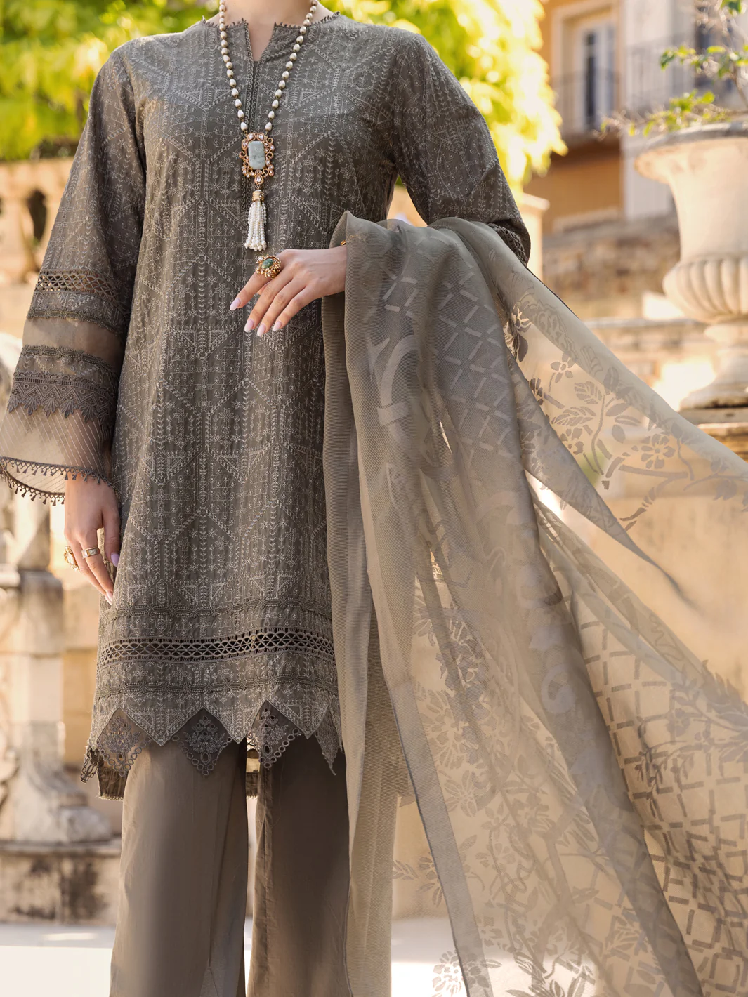 Mehndi 3Pc Unstitched - ALP-3PS-1590 - Image 4