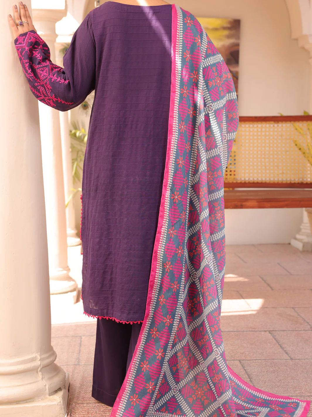 Purple 3Pc Stitched - ALP-3PS-1668 - Image 2