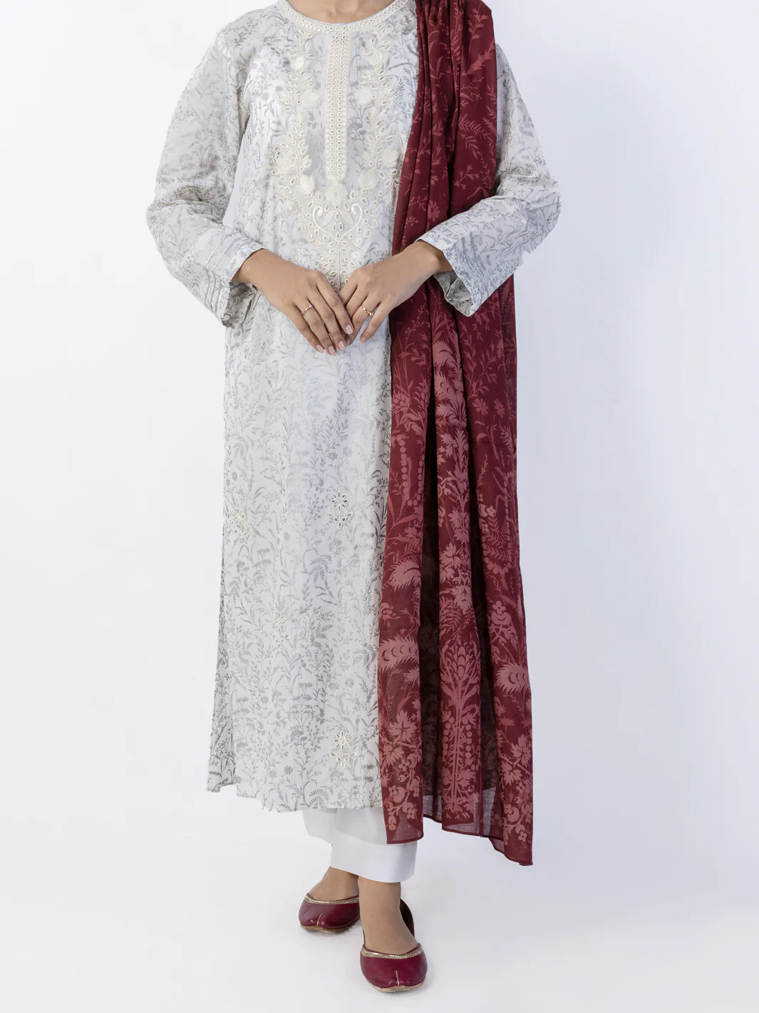 Silver Lawn 3Pc Stitched - ALP-3PS-1718