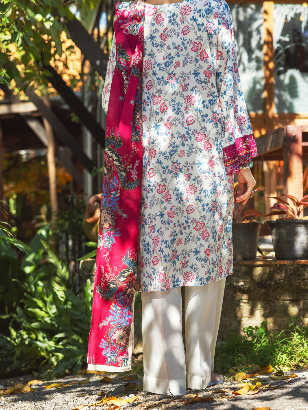Multicolor Lawn 3Pc Stitched - ALP-3PS-1721 - Image 2