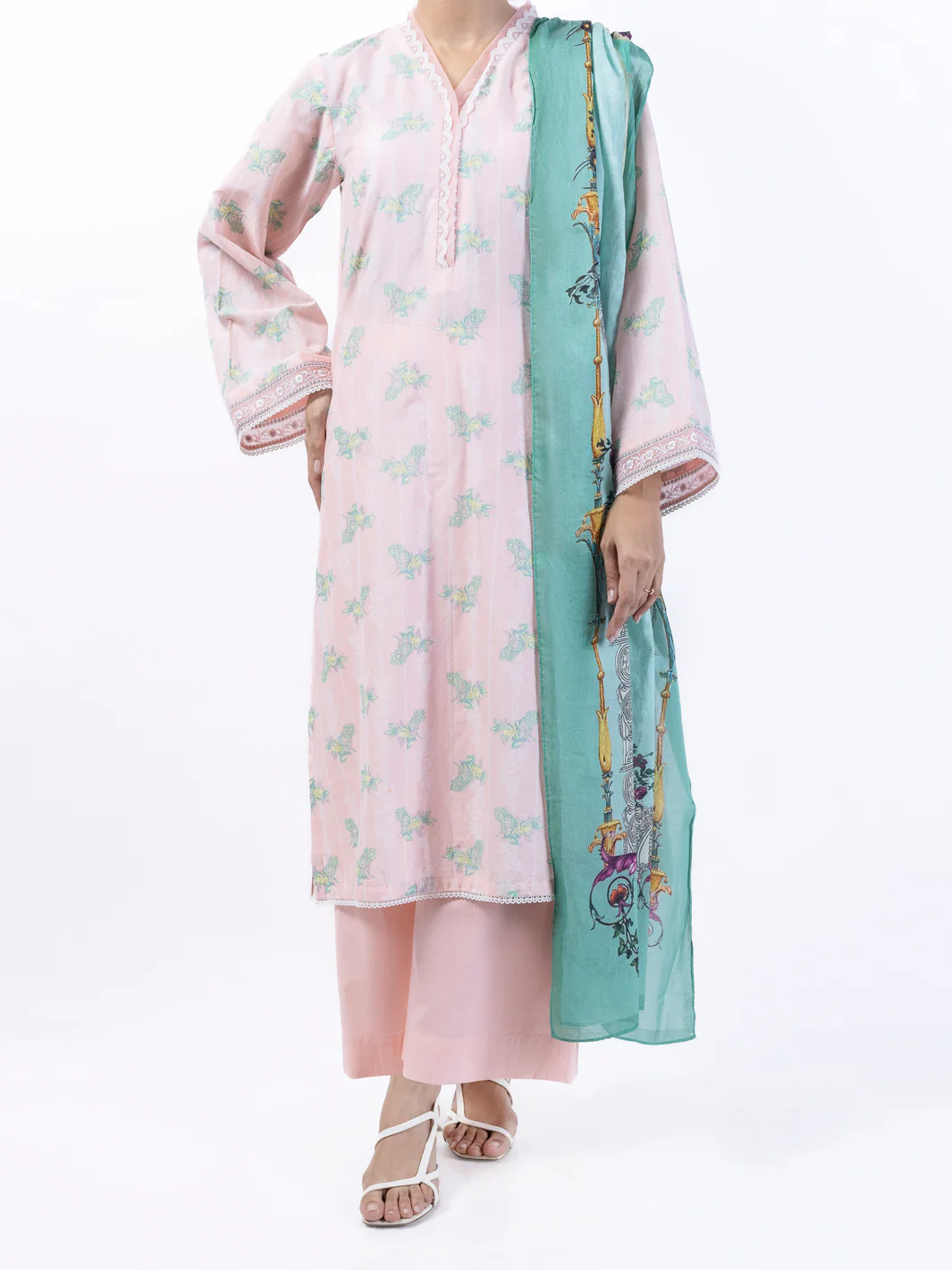 Pink Lawn 3Pc Stitched - ALP-3PS-1725
