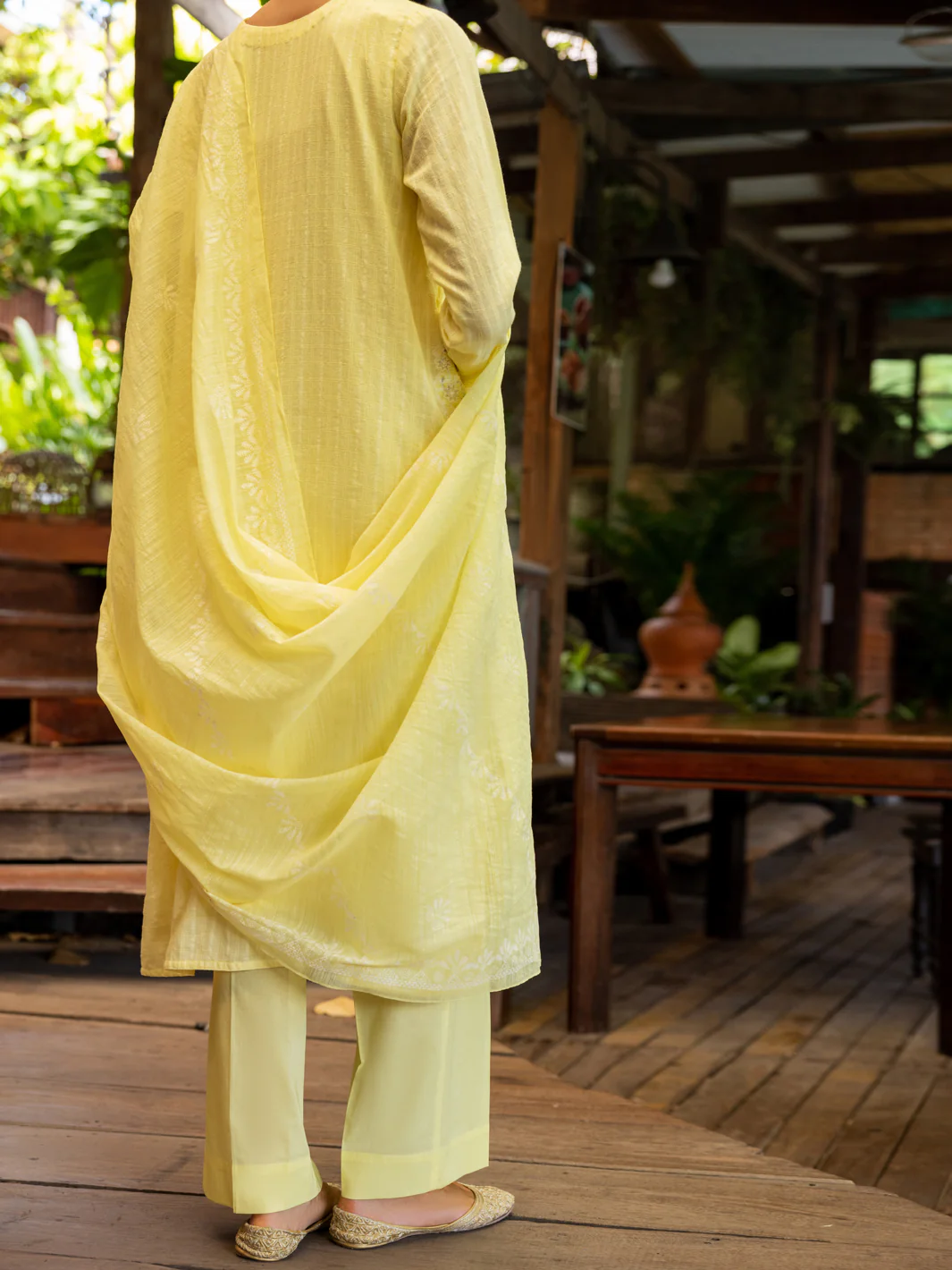 Lemon Jacquard 3Pc Unstitched - ALP-3PS-1769 - Image 2