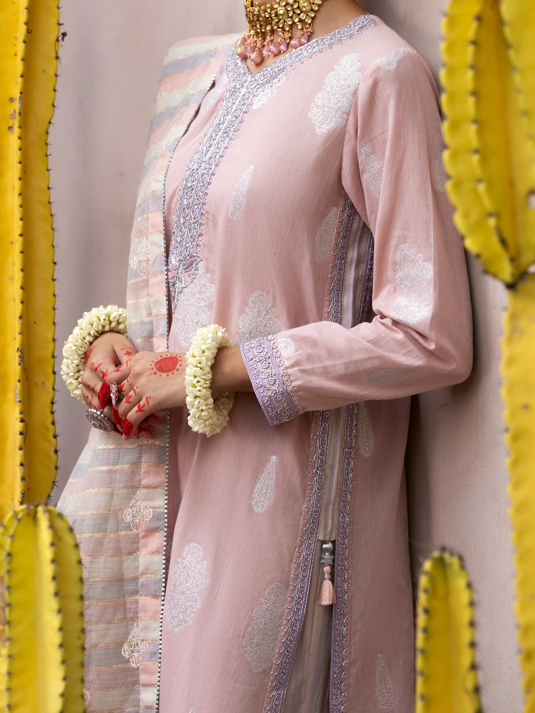 Light Pink Salsa Silk 3Pc Stitched - ALP-3PS-1854 - Image 3