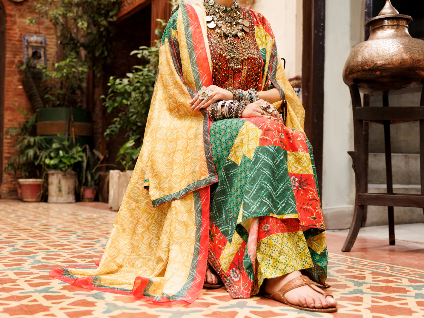 Multicolor Poly-Lawn 3Pc Stitched - ALP-3PS-1957A - Image 5