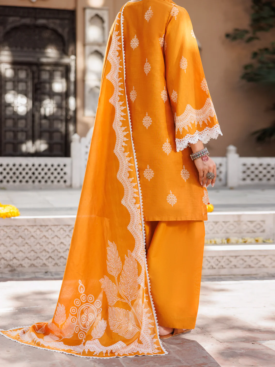 Mustard Lawn 3Pc Stitched - ALP-3PS-2128 - Image 2