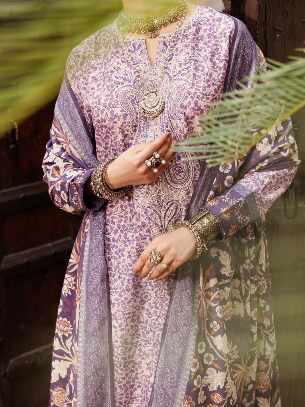 Light Purple Cambric 3Pc Stitched - ALP-3PS-2146 - Image 3