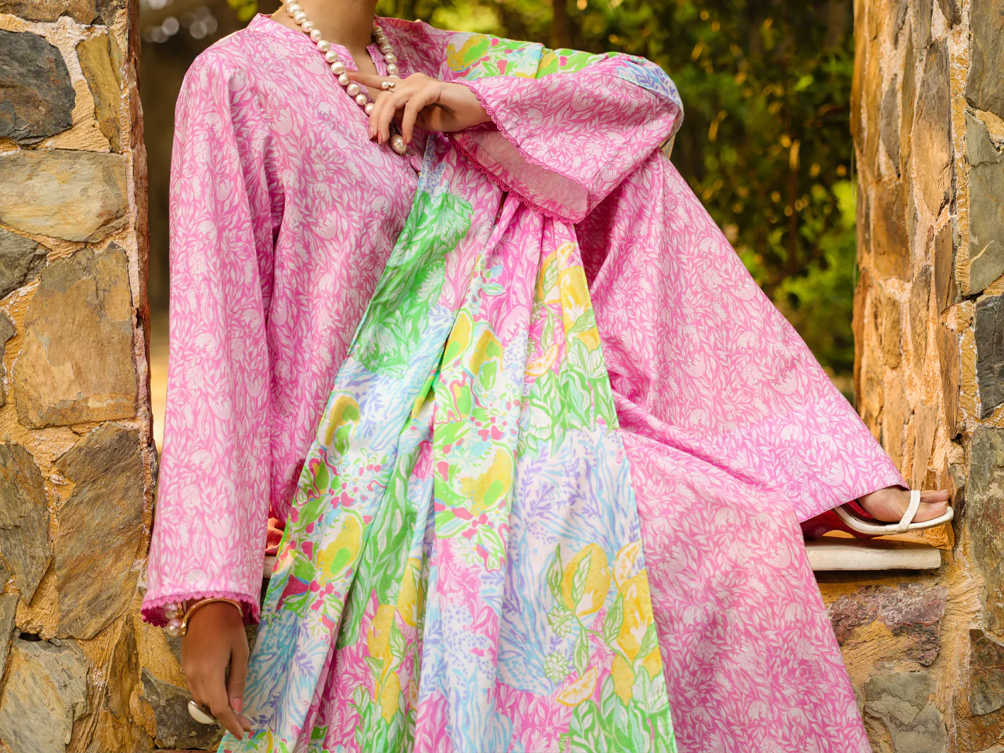 Pink Lawn 3Pc Stitched - ALP-3PS-2301 - Image 4