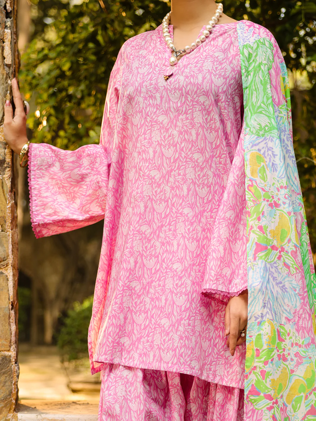 Pink Lawn 3Pc Stitched - ALP-3PS-2301 - Image 6