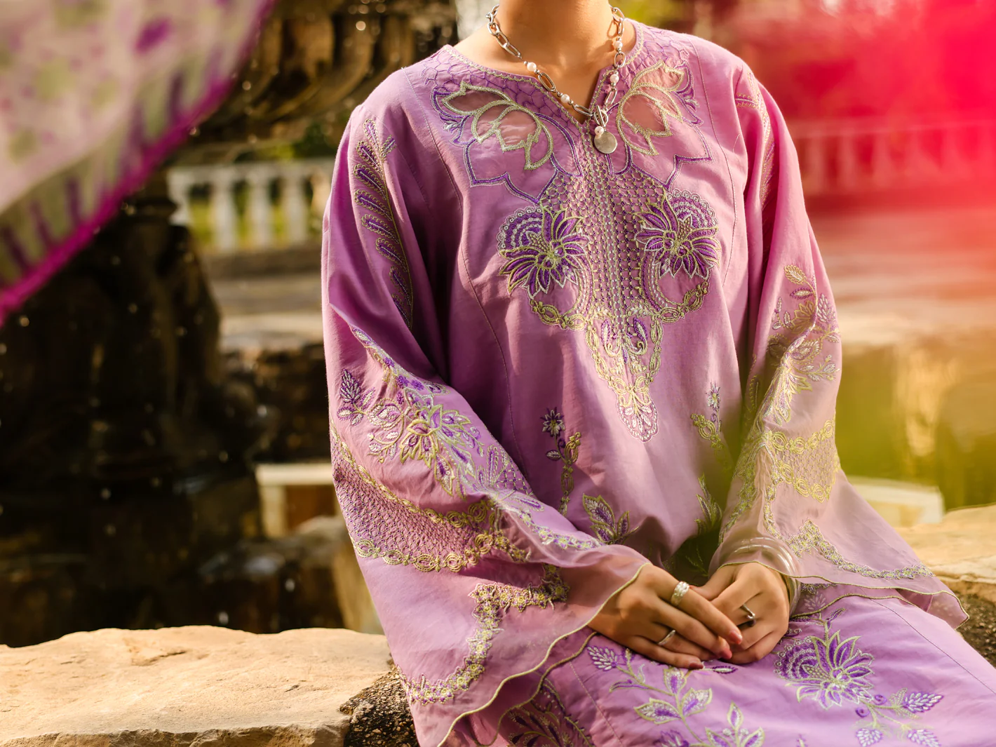 Purple Lawn 3Pc Unstitched - ALP-3PS-2376 - Image 6