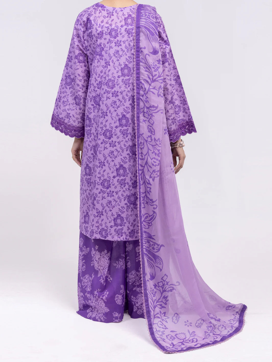 Purple Lawn 3Pc Unstitched - ALP-3PS-2407 - Image 3
