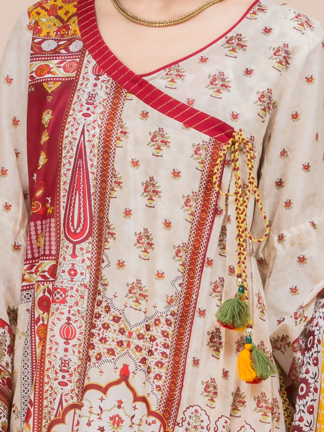 Beige Lawn 3Pc Stitched - ALP-3PS-780 - Image 2