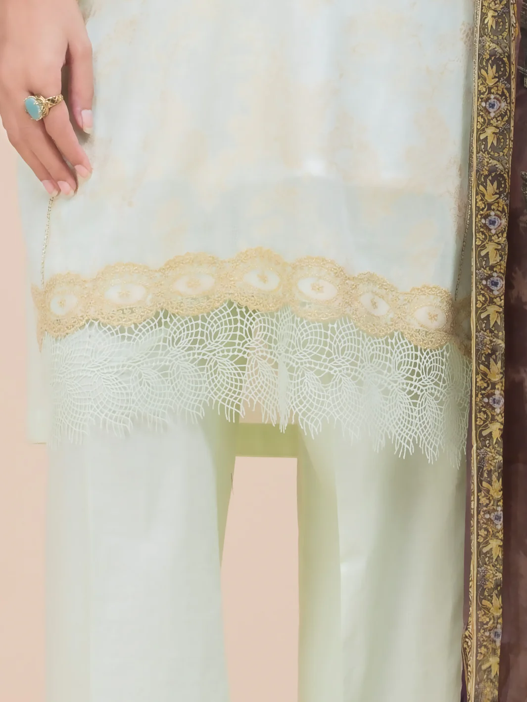 Sea Green Lawn 3Pc Stitched - ALP-3PS-792 - Image 3