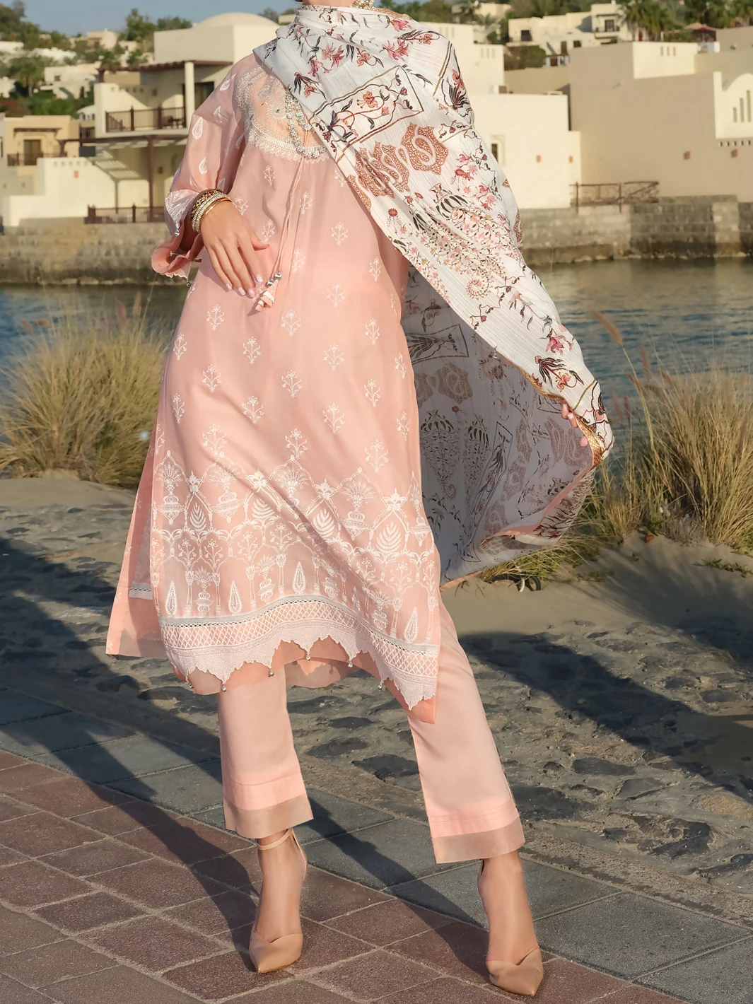 Pink Lawn 3Pc Stitched - ALP-3PS-891