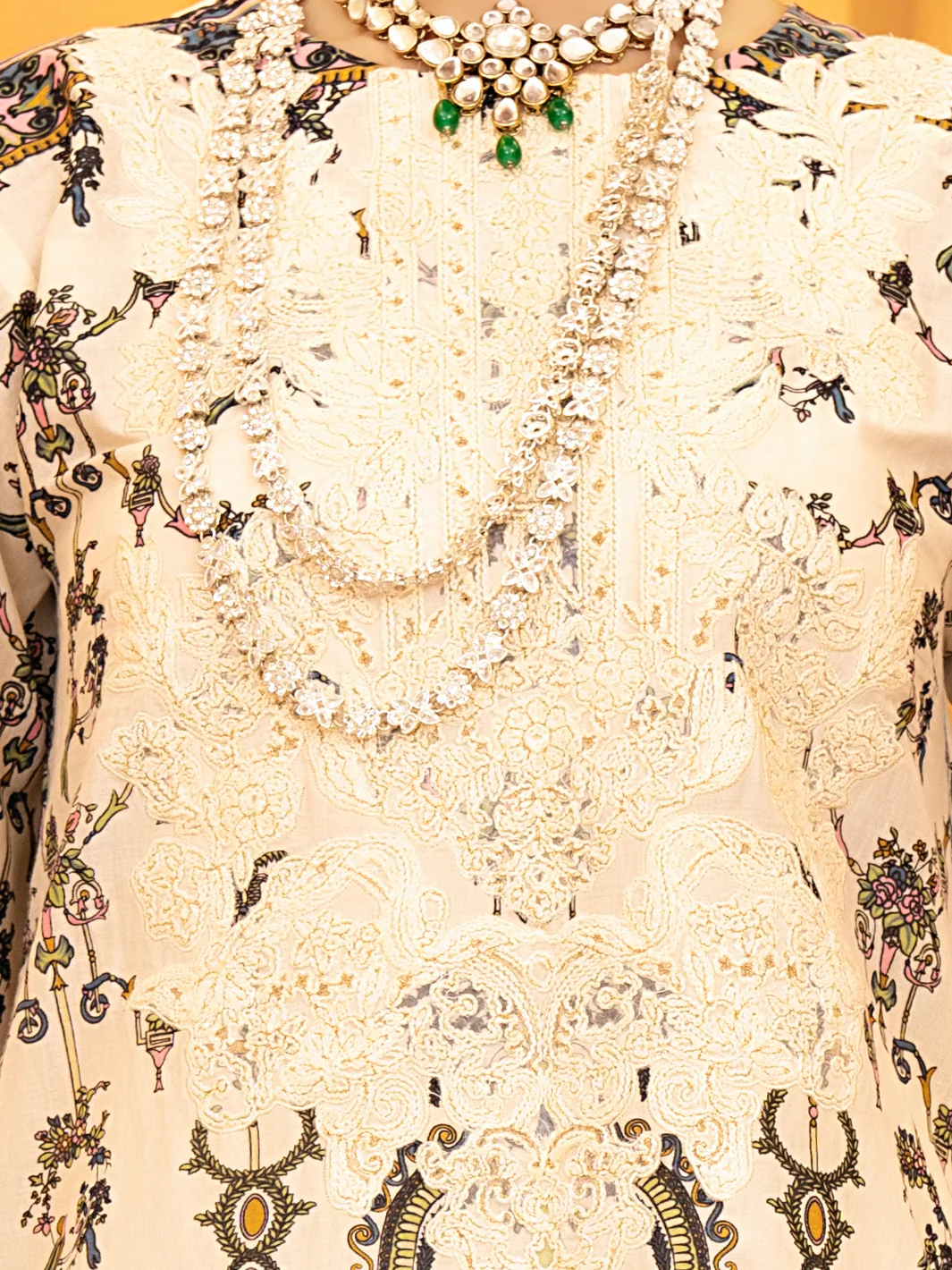 Ivory Lawn 3Pc Stitched - ALP-932 - Image 2