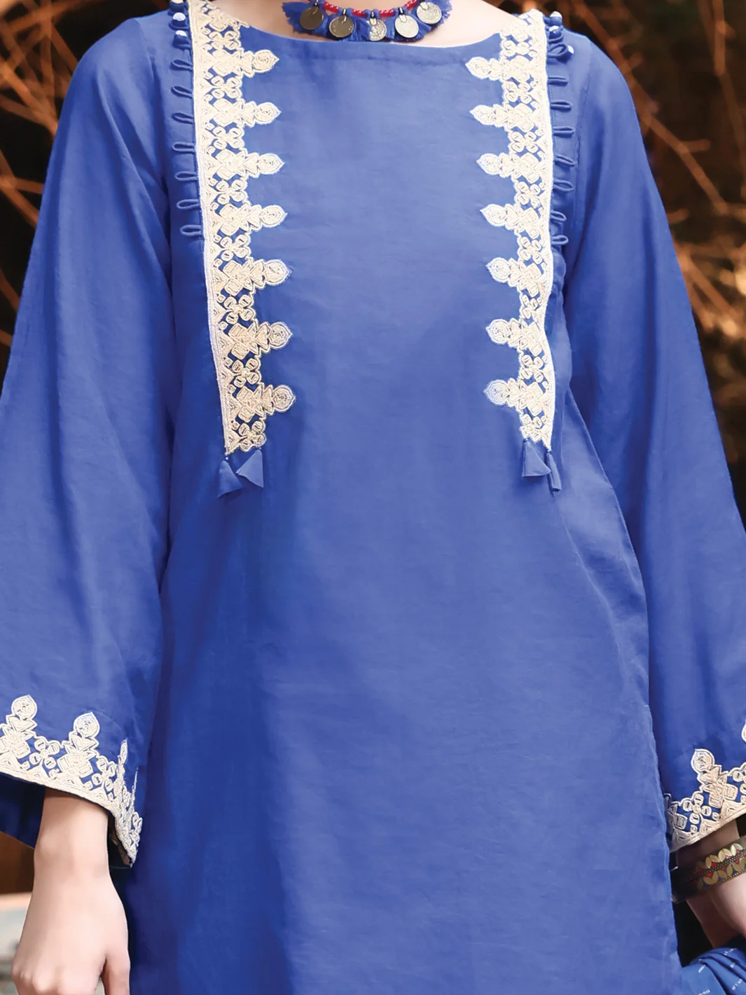 Blue Viscose 3Pc Stitched - ALP-3PS-951 - Image 4