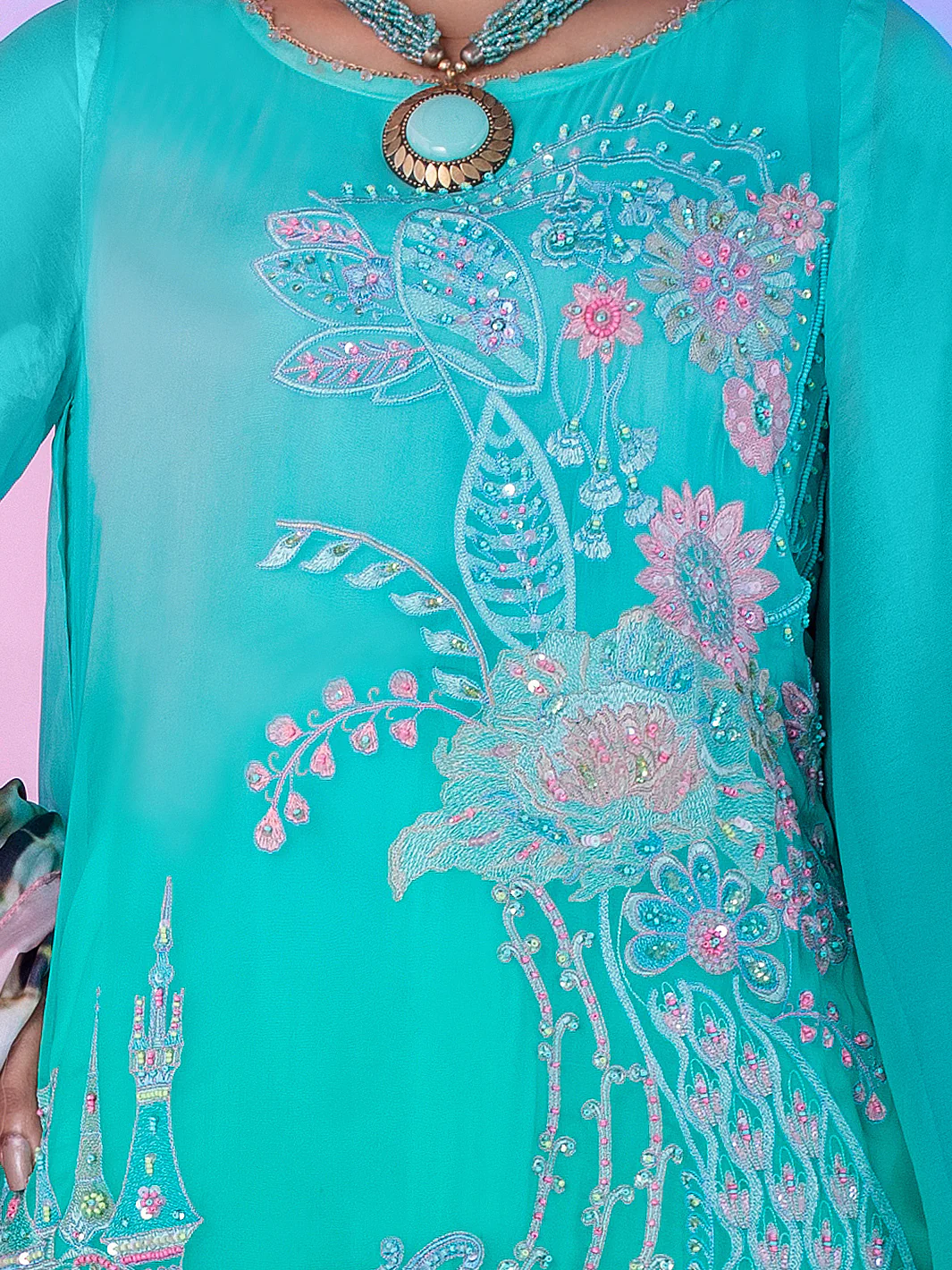 Ferozi Georgette 3Pc Stitched - ALP-3PS-957/S - Image 4