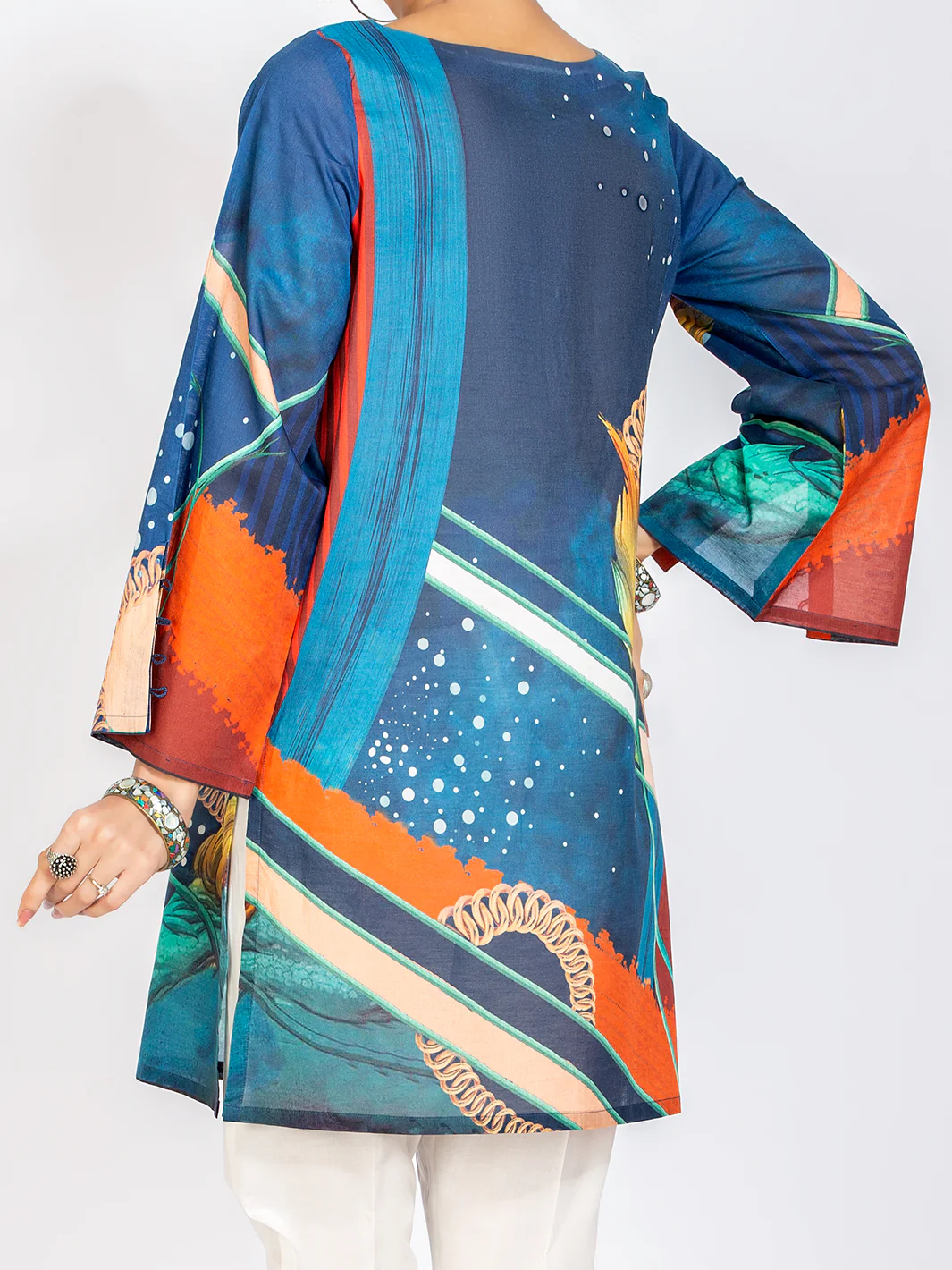 Blue Lawn Tunic - ALP-LK-1112 - Image 2
