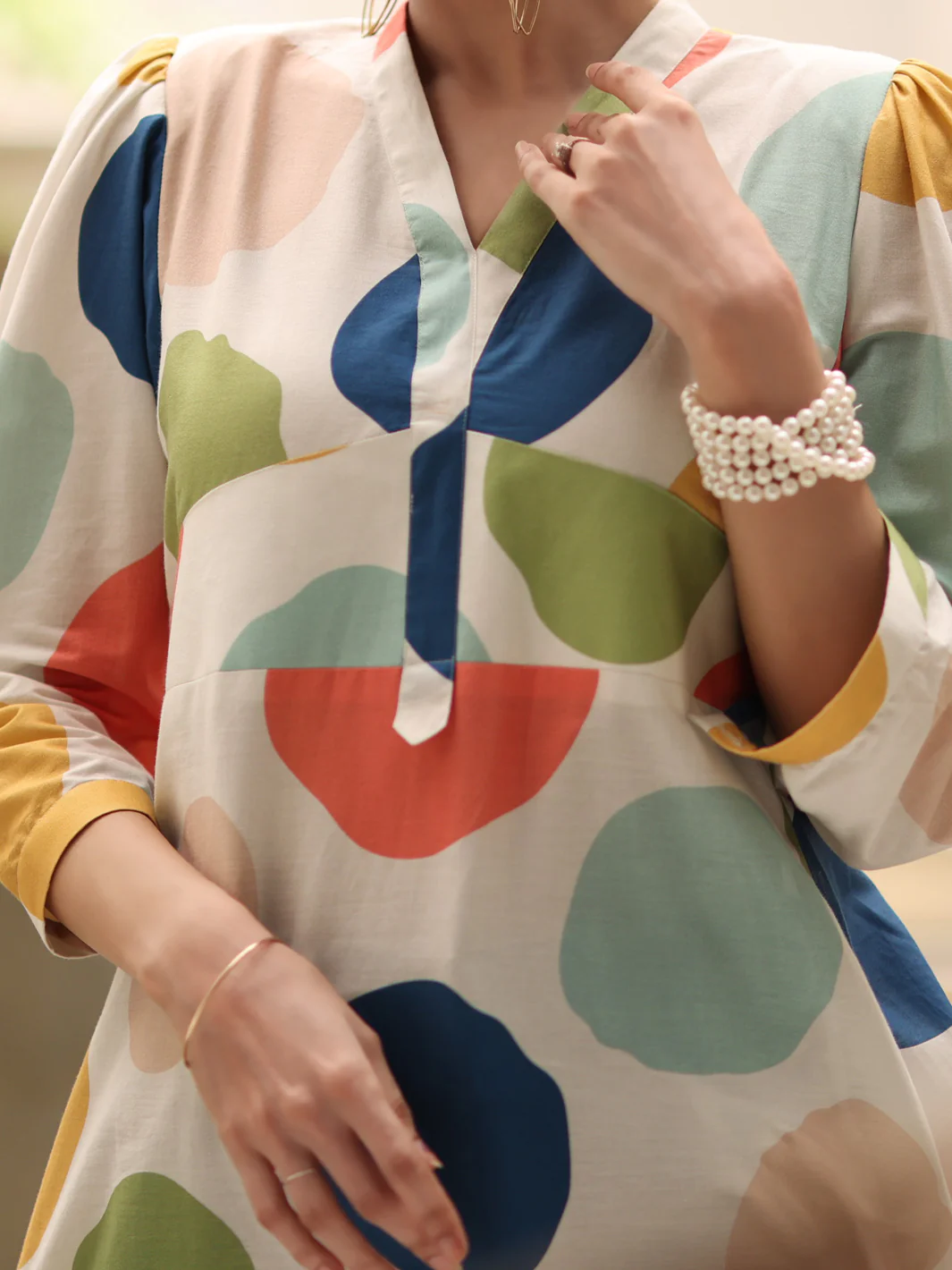 White Lawn Tunic - ALP-LK-1230 - Image 4