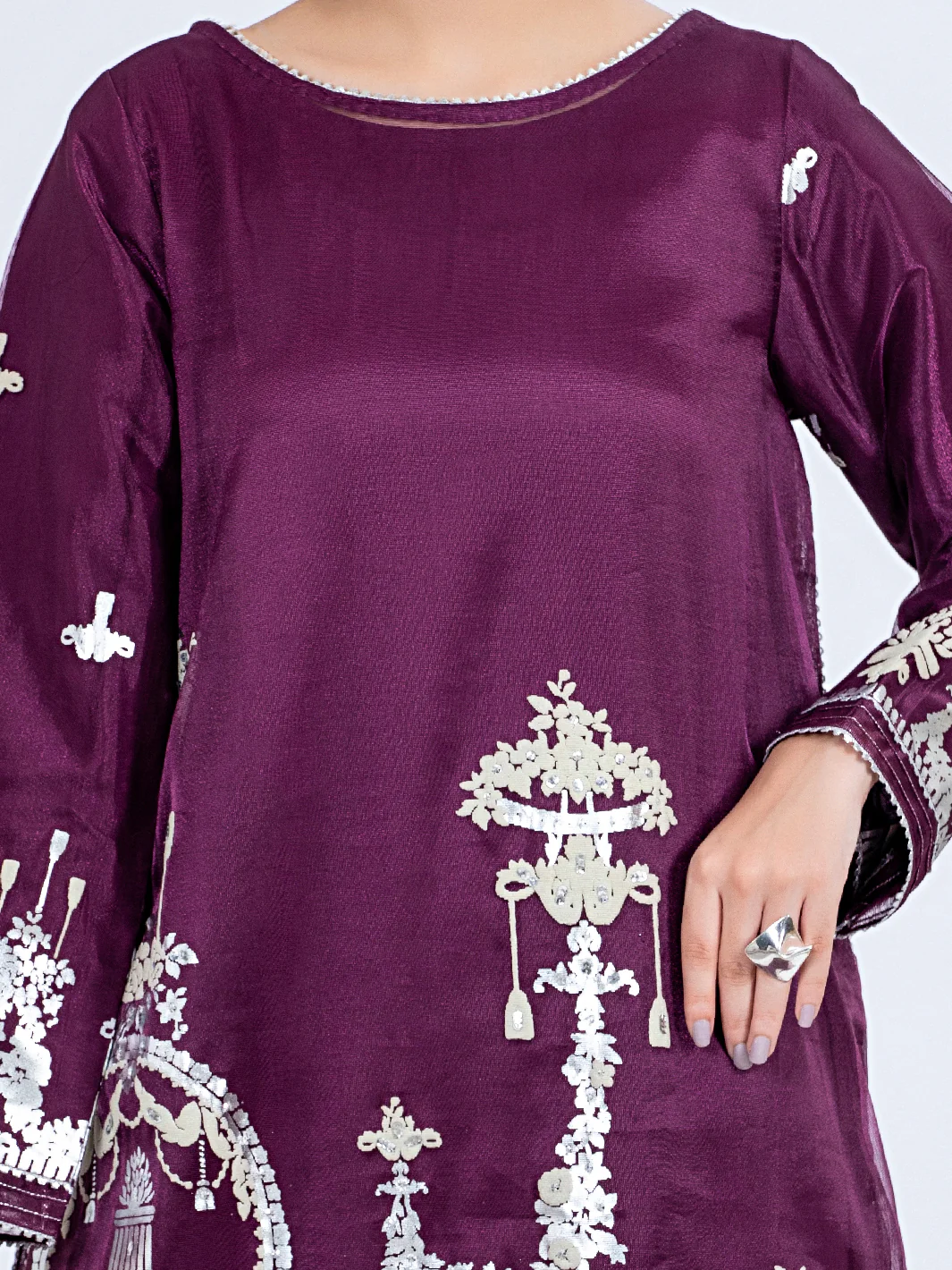 Purple Tunic - ALP-LK-1344 - Image 3