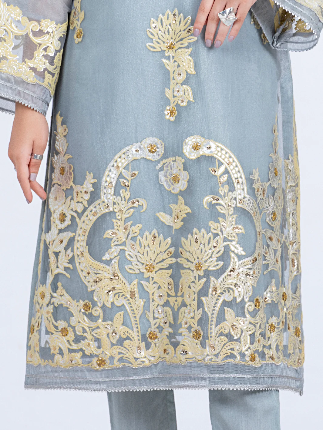Grey Tunic - ALP-LK-1346 - Image 4