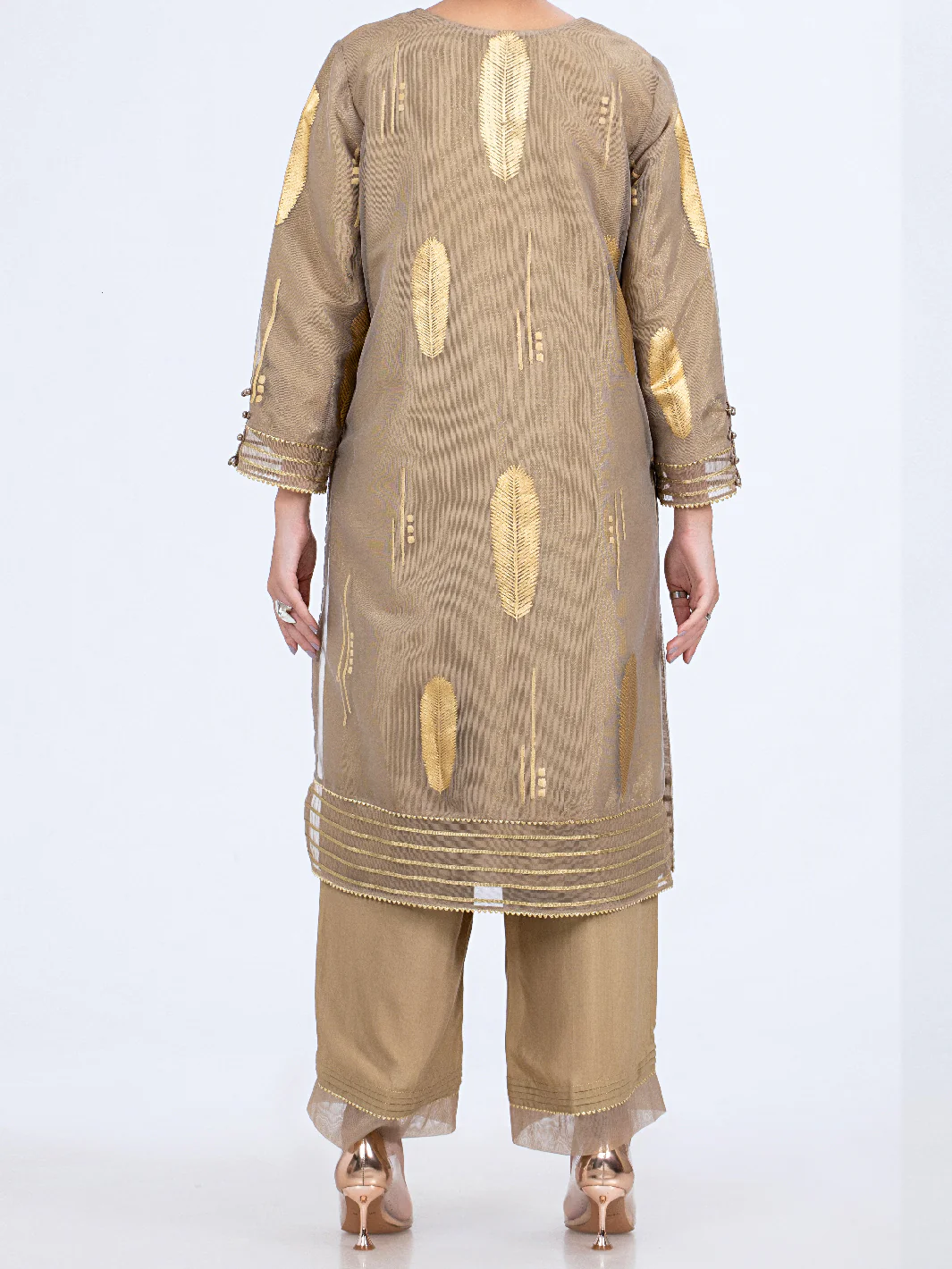 Golden Net Tunic - ALP-LK-1348 - Image 2