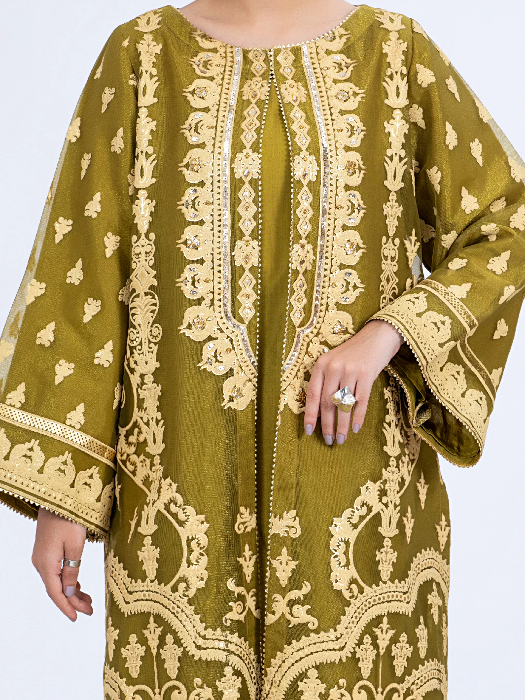 Lime Green Tunic - ALP-LK-1349 - Image 4
