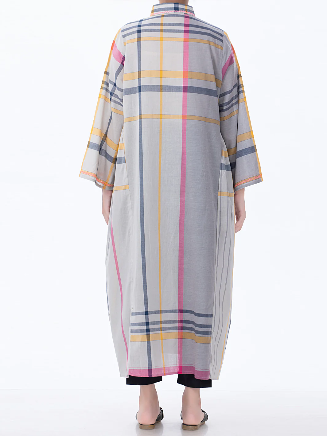 Grey Yarn-Dyed Tunic - ALP-LK-1368 - Image 2