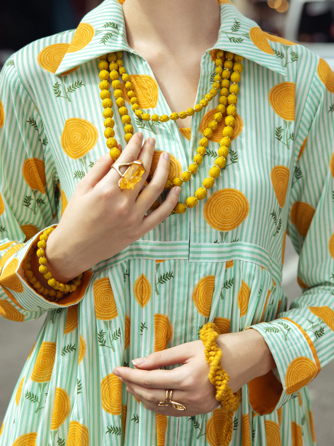 Turquoise Cambric Tunic - ALP-LK-1761 - Image 4