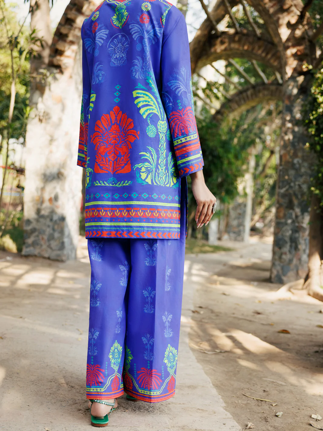 Purple Cambric Kurti - ALP-LK-2275 - Image 2