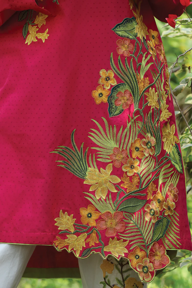 Pink Jacquard Tunic - ALP-LK-514 - Image 3
