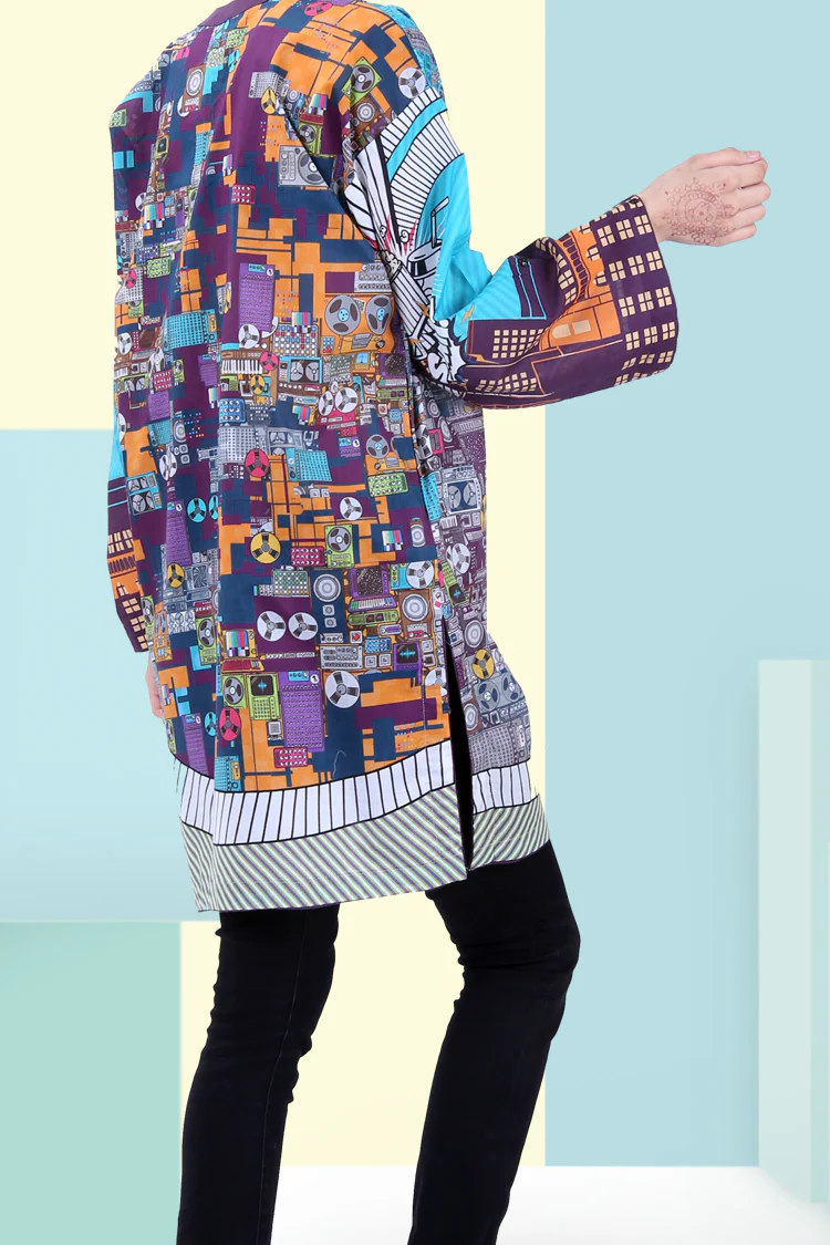 Turquoise Tunic - ALP-LK-608 - Image 2