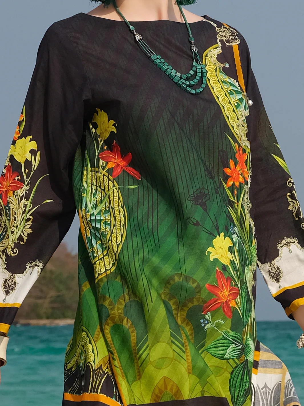 Green Lawn Tunic - ALP-LK-670 - Image 3