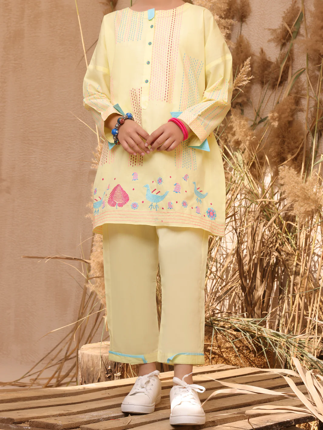 Lemon Dyed 2 Piece Stitched - ALT-2PS-LKS-1035